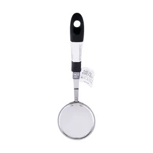 PEARL LIFE Japan Stainless Steel Fine Mesh Strainer for Oil Dregs, Kitchen Sieve Spoon, 1pc