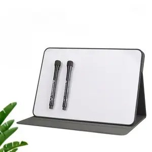 A4 Desktop Whiteboard with 2 Counts Marker Pen, Folding Magnetic Note-taking Learning Teaching Whiteboard, Office Stationery & Supplies