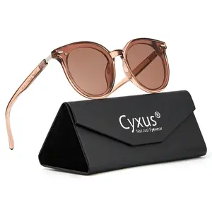 Polarized Sunglasses, Cyxus, Round Frame, For Women, Anti-Glare, with UV400 Protection, Sun Glasses, Clear Vision, Suitable for Outdoor Driving and Cycling,-1945