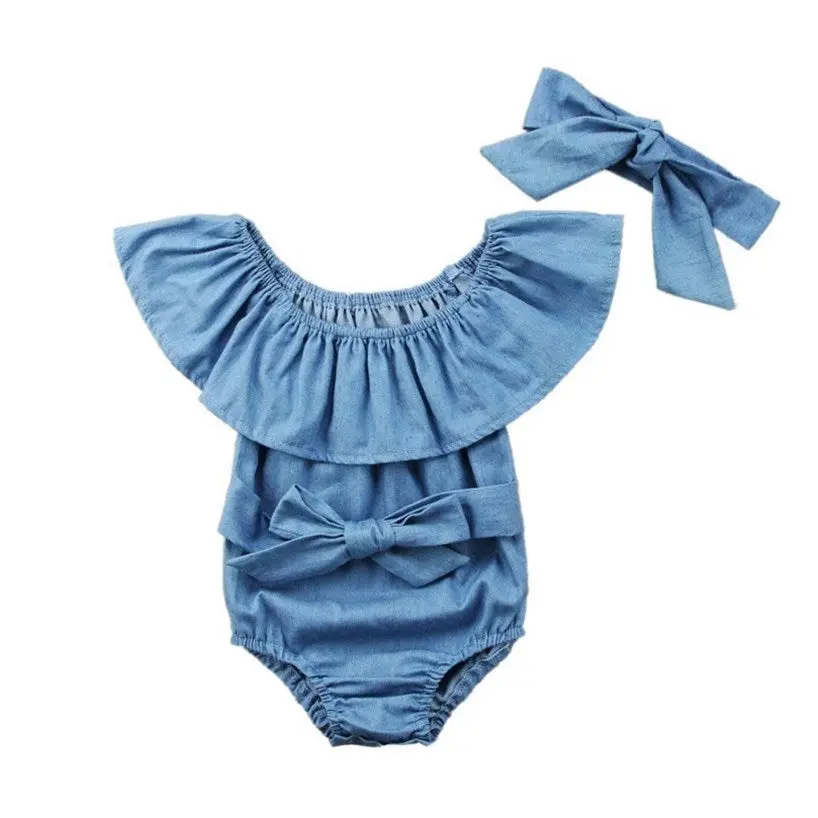 Denim Romper