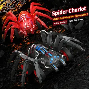 Creative Backspring Crawling Spider Inertia Educational Play Fun Bug Model Toy, No Battery Needed, Holiday Party Gift