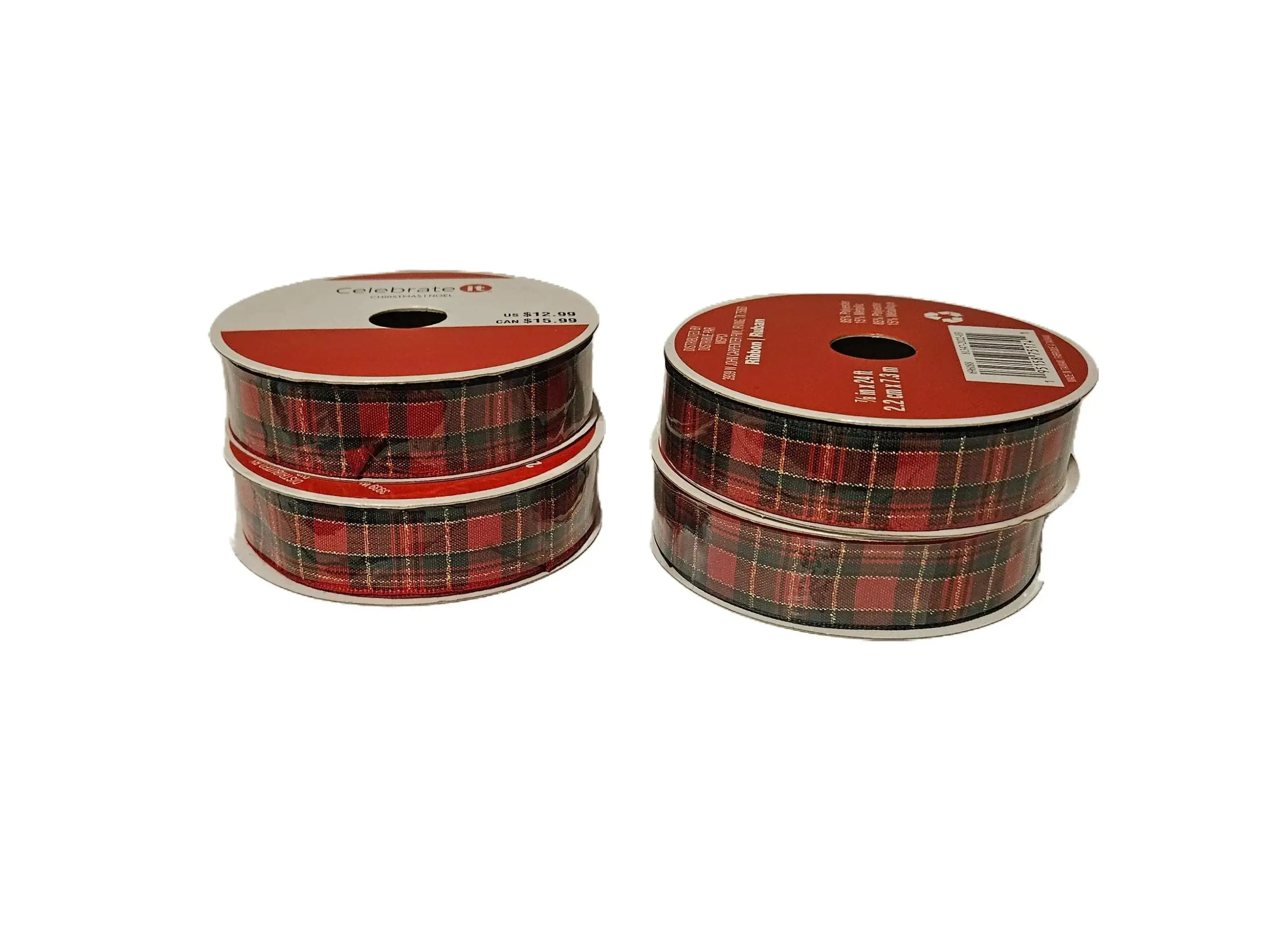 Brand new wired Christmas ribbon for crafting    Decor Gift Ornaments Decoration