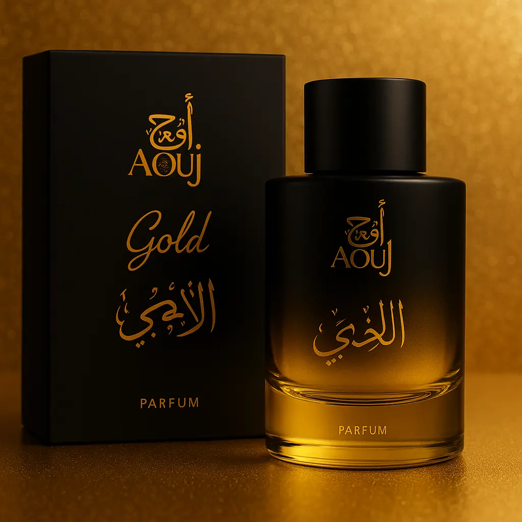 Gold Unisex Perfume by AOUJ – Premium 100ml Arabic Fragrance – Incense, Patchouli & Oud – Long-Lasting Unisex Eau de Parfum – Elegant Gift for Men & Women – Rich Oriental Scent
