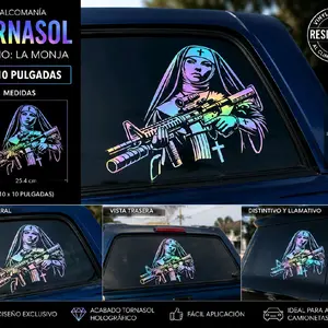 monja gang stiker para carro decal shop t 100