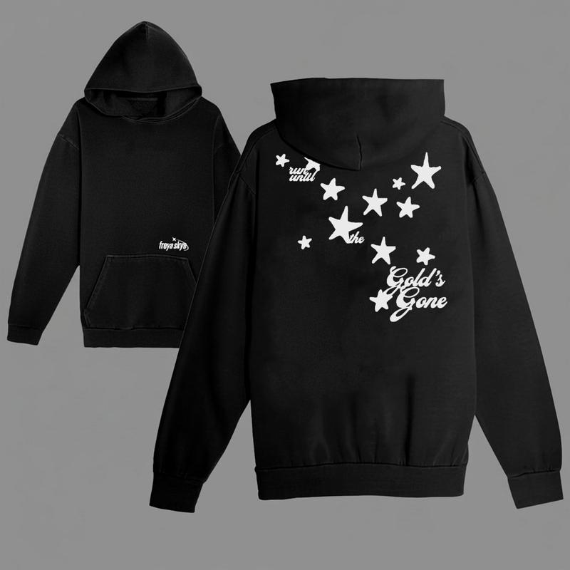 Freya Skye Gold's Gone Hoodie - Soft, Heavyweight Cotton Unisex Essential for Trendy Streetwear, Casual Daily Wear, and Oversized Relaxed Fits