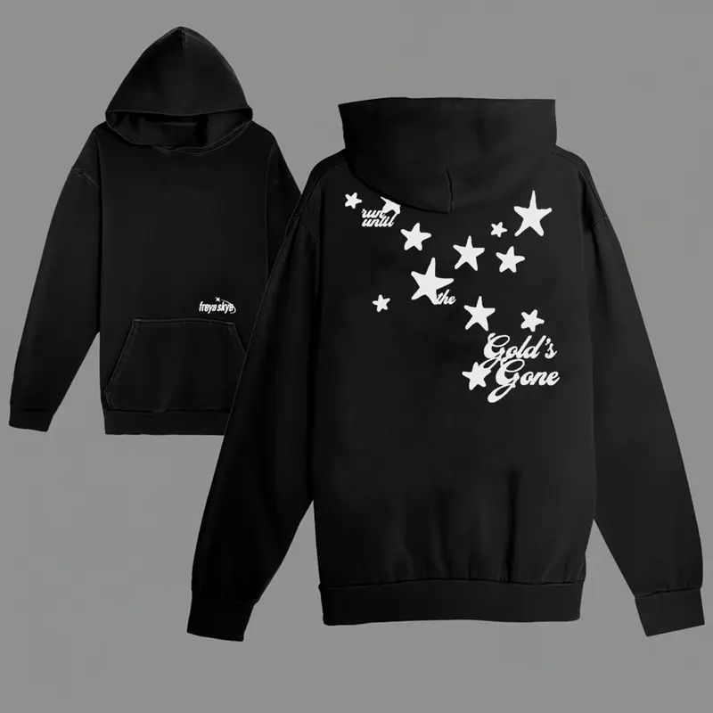 Freya Skye Gold's Gone Hoodie - Soft, Heavyweight Cotton Unisex Essential for Trendy Streetwear, Casual Daily Wear, and Oversized Relaxed Fits