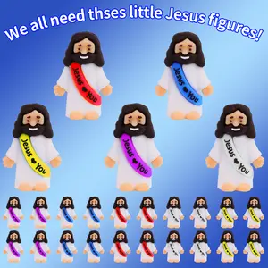 Mini Jesus Figure – Viral TikTok Toy Desk Decor, Rubber Collectible Figurine for Church Favors, Party Gifts & Home Display dealsforyoudays
