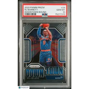 2020 Panini Prizm Downtown Bound RJ Barrett #24 PSA 10