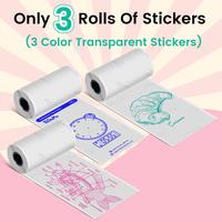 3 color sticker 