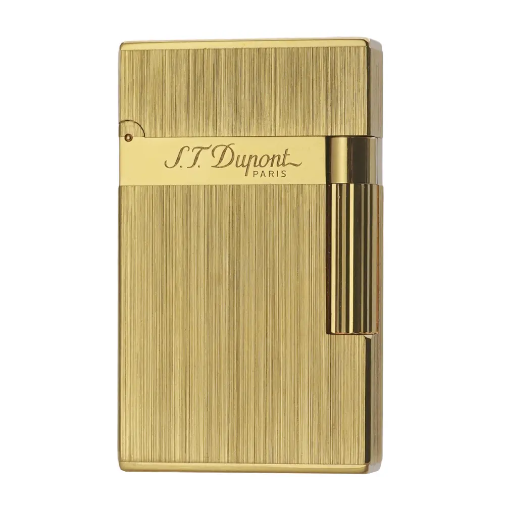 DPT Double Flame Gold Brushed Luxury Lighter (NO FUEL) Gift Wheel
