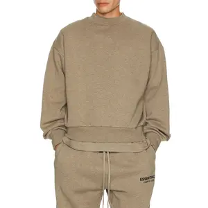 Fear of God ESSENTIALS Classic Fit Fleece Crew Neck Sweatshirt in Homestead Heather