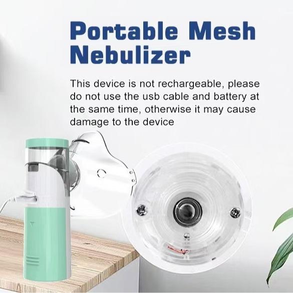 Portable Handheld Nebulizer Handheld Humidifier TYPE-C Interface Powered by AA Batteries Easy to Carry Compact and Portable Facial Mist Humidifier