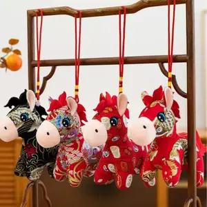 Year of the Horse Mascot Pendant, Zodiac Horse Ethnic-Style Calico Horse Gift, Corporate Annual Meeting Ornament, Good Luck Token