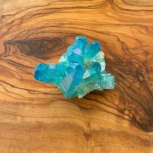 Aqua Aura Quartz Cluster