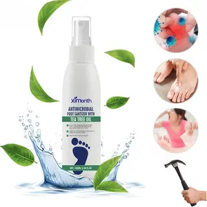 Foot Spray with Tea Tree Oil - Athletes Foot Treatment, Foot Odor Eliminator, Moisturizing Dry Feet & Soles, Long-Lasting Antibacterial & Deodorizing Foot & Toenail Care Spray