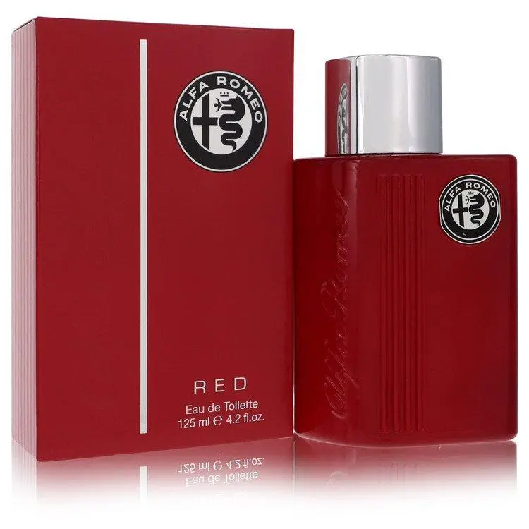 Alfa Romeo Red EDT Spray for Men, 4.2 fl oz, Italian Automotive-Inspired Bold Masculine Cologne, Warm Spicy Passionate Long-Lasting Everyday Signature Fragrance, Male