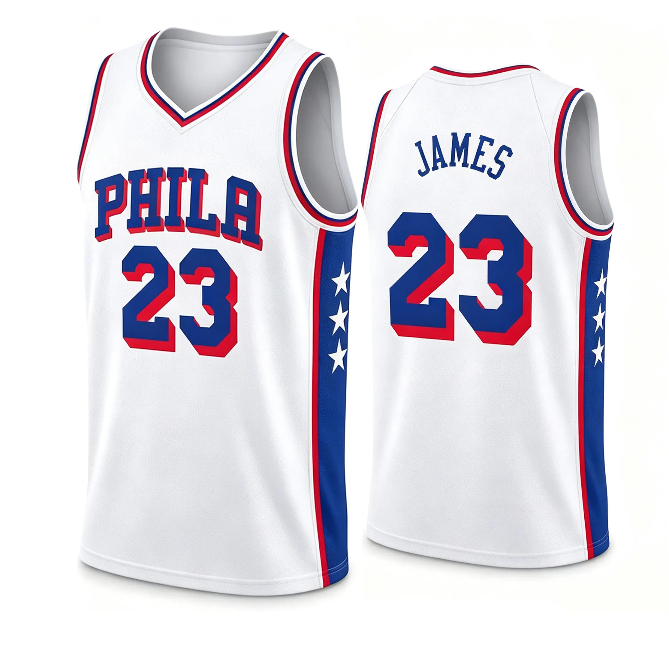 2026 New Unisex Basketball #23 James Philadelphia Team Swingman Jersey - Icon Edition - Royal