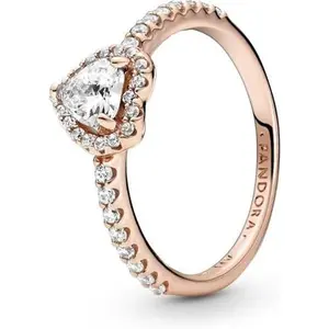 PANDORA Sparkling Elevated Heart Ring - Variant 3