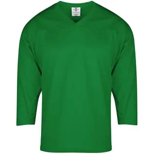 Exxact Sports Hockey Jerseys For Men, Hockey Practice Jersey Adult, Full Sleeve Hockey Blank Jersey, Ice Hockey Jersey (Dark Green)