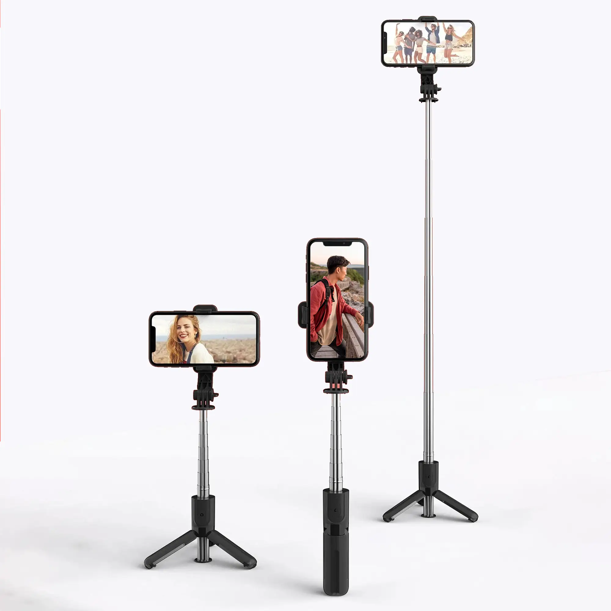 Smartphone Tripod | Phone Tripod for iPhone & Selfie Stick with Cellphone Mount & Remote, Compact & Adjustable, Ideal for Recording