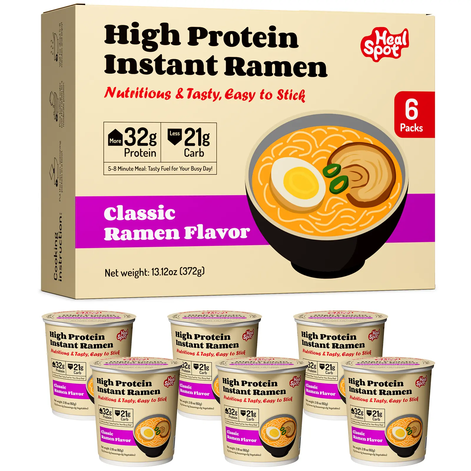 6Cups(Classic Ramen Flavor)