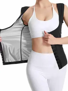 Female zipper sweat waist vest, sports, yoga, Fitness workout vest, Athletic Fashion Activewear, abdominal control, sauna effect shapeshifter