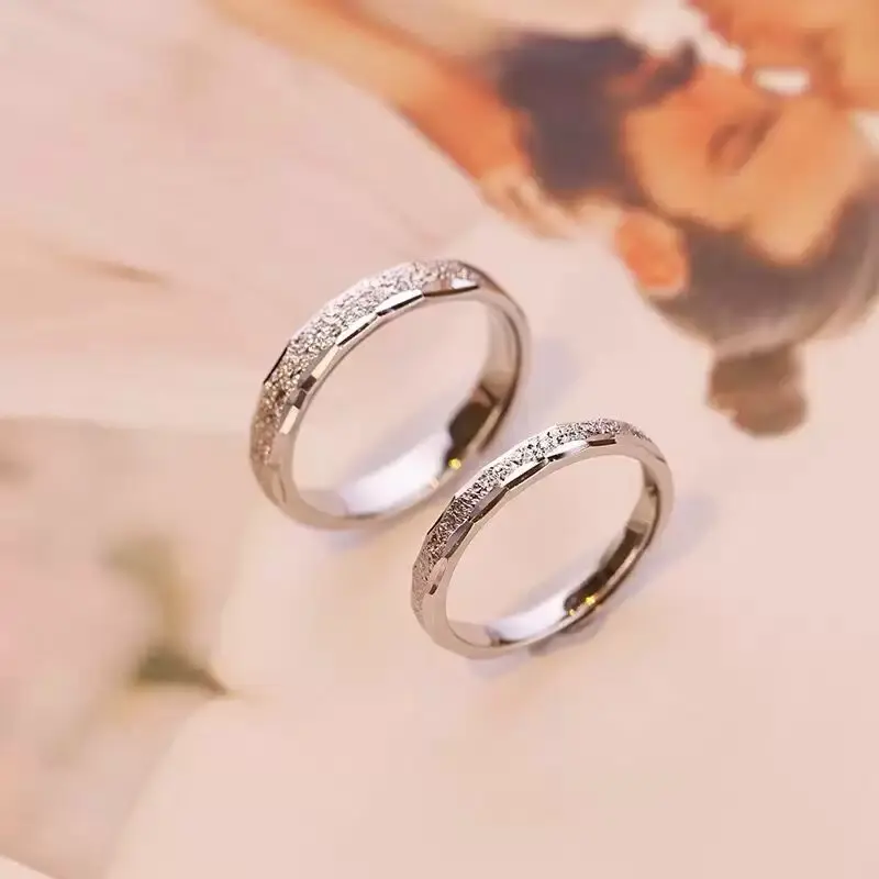 S925 Sterling Silver Plain Band Couple Rings, 50% Off Engagement Wedding Bands