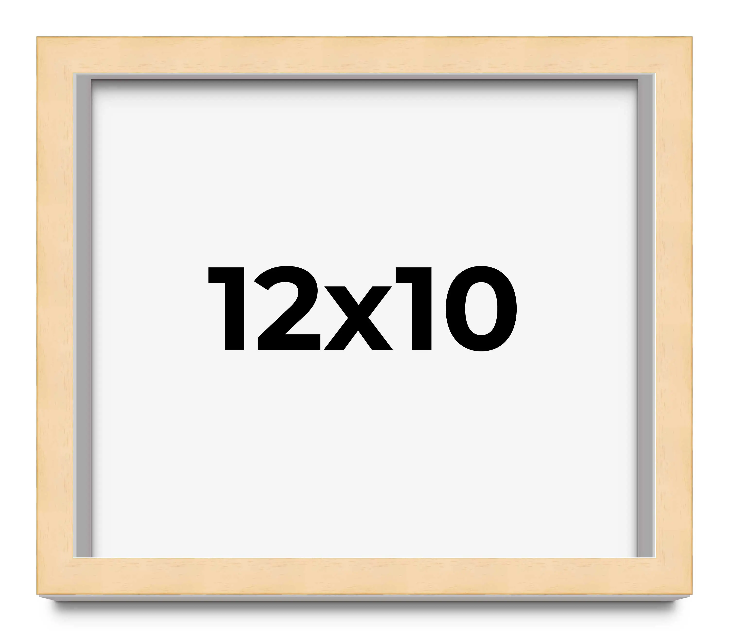 12x10 Solid Wood Picture Frame with UV-Resistant Acrylic & Acid-Free Backing, Available in 6 Finishes: Matte Black, Matte White, Metallic Bronze, Silver, Natural Wood Grain & Mahogany