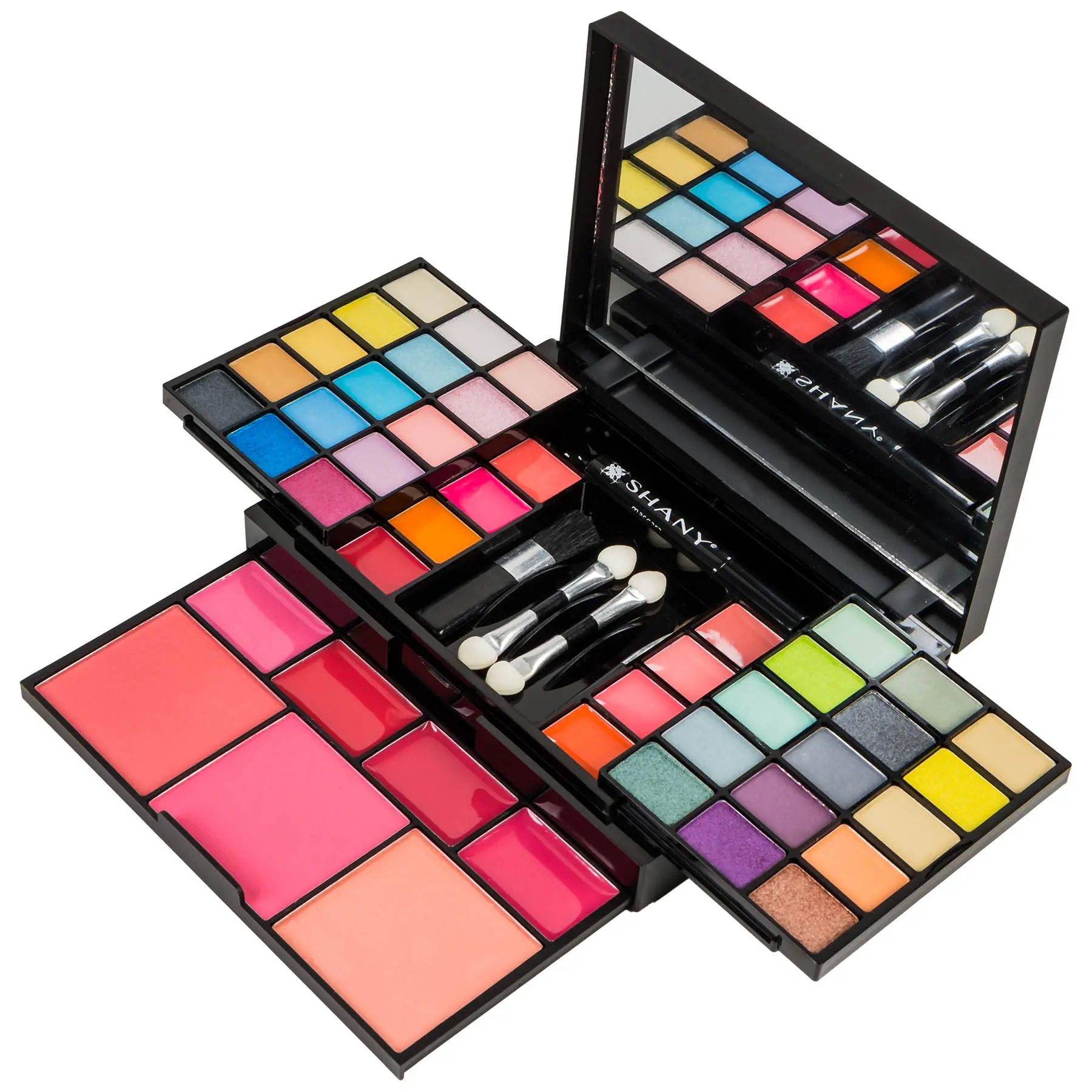 SHANY 'Fix Me Up' Makeup Kit - Compact Travel Makeup Portable Giftable Adult and Teen Makeup Set Eye Shadows,  Lip Colors, Blushes, and Applicators