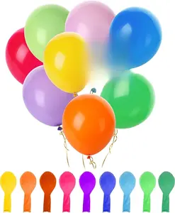 Balloons, 12 Inch, 54 Pack, Vibrant Colors, Party Balloons