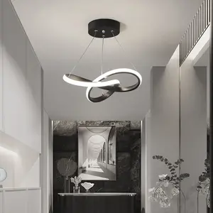 Wired Pendant Light, 1-Piece Modern Aluminum Linear Fixture, 30cm/11.81-inch Pendant Light, Three Color Temperatures Adjustable, For Entryways, Hallways, Study Rooms, Living Rooms, Indoor Ambiance Decorative Lighting