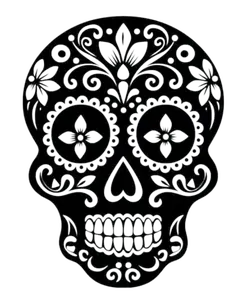 sugar skull home decor car truck decoation vinyl decal sticker 5"