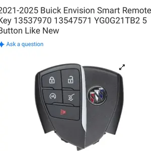 2021-2025 Buick Envision Smart Remote Key 13537970 13547571 YG0G21TB2 5 Button New