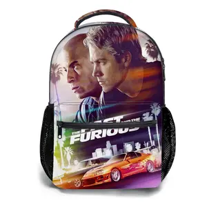 Fast-&-Furious-Backpacks for Girls, Cute School Backpack for Girls Boys, Aesthetic Bookbag for Teens, Lightweight Classic Backpack for Travel, Work, Picnic A-27