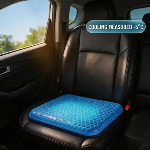 Honeycomb Cooling Seat Cushion, Breathable Car Seat Pad, Soft Computer Chair Cushion, Comfortable and Cool, Ideal for Long Hours