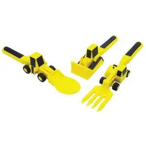 Constructive Eating Utensil Set with 3 Construction Utensils - Made in USA - Kitchenware - Kitchen Utensils