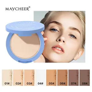 MAYCHEER Waterproof Pressed Powder | 24H Oil Control, Matte Finish, Concealer & Setting Powder for All Skin Tones, Long-Lasting Natural Nude Makeup for Women