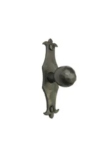 Spanish Fleur De Lis Slim Iron Cabinet Knob HK6