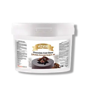 Vizyon Select Ready-to-Use Chocolate Cold Glaze - 15.43 lbs - Mirror Shine & Flavor