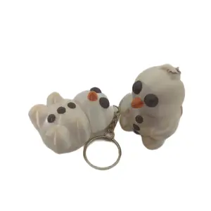 3D Snowman Keychain for Christmas and Winter Themed Decorations