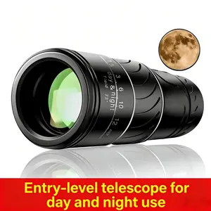 16x52 single-eye dual-focus optical zoom telescope, delivering clear day and night vision with waterproof design and wide-angle field of view