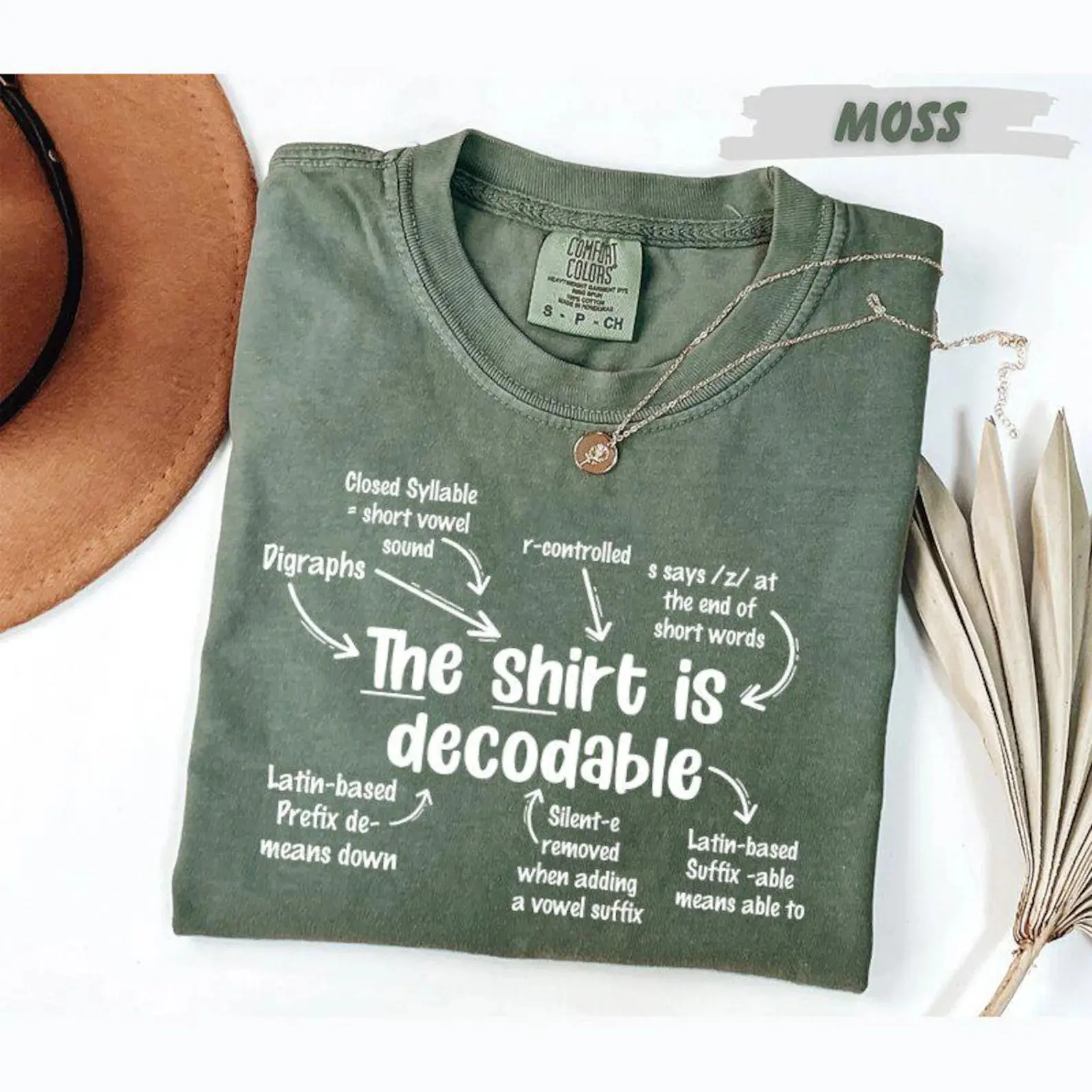 Comfort Colors Phonics Reading Teacher T-Shirt, Literacy Graphic Tee, Decodable Reading Shirt, Funny Teacher Gift, Classroom Tee