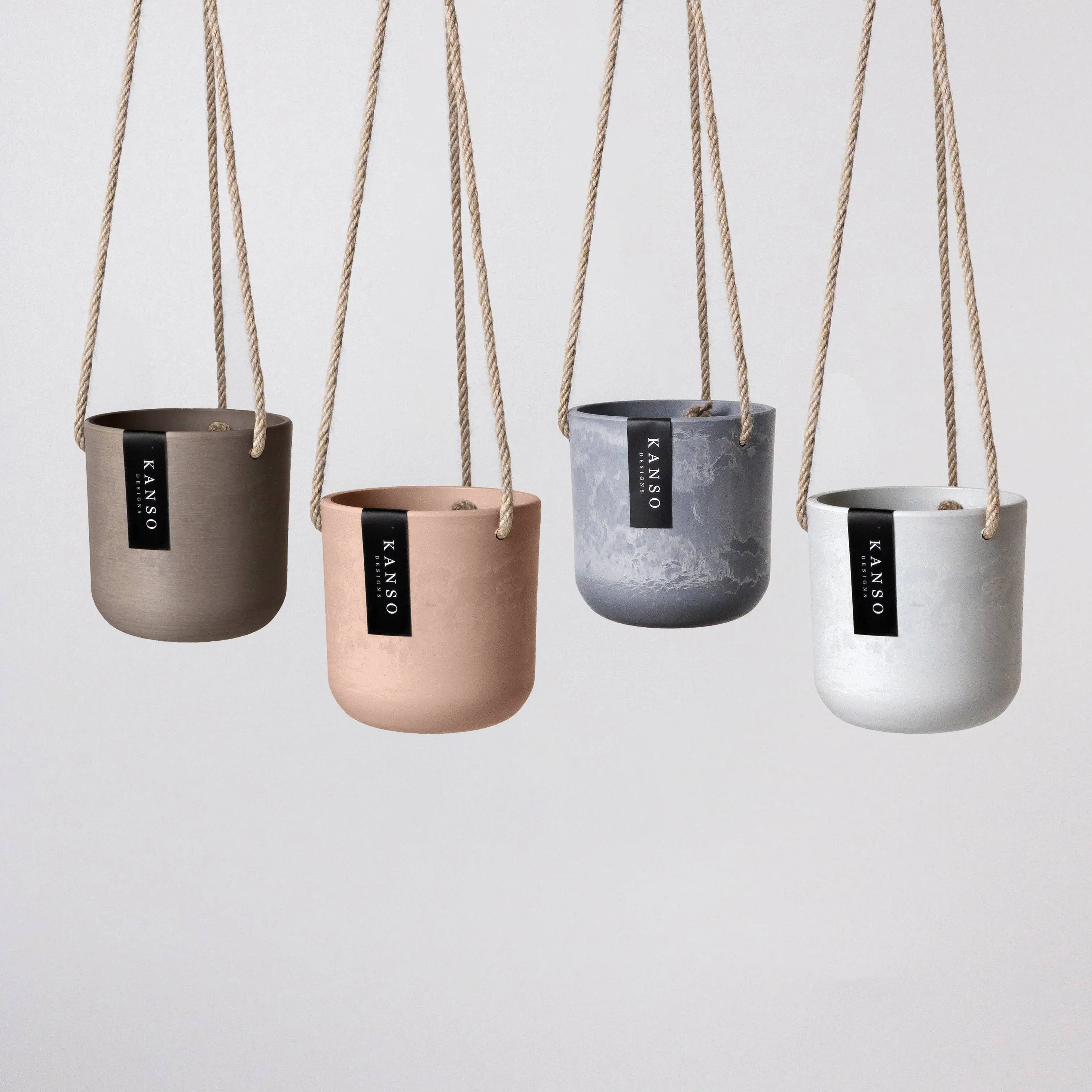 4" Signature Stone Hanging Planter Pot