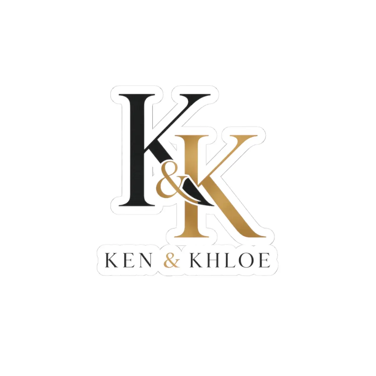 Ken & Khloe Logo Sticker