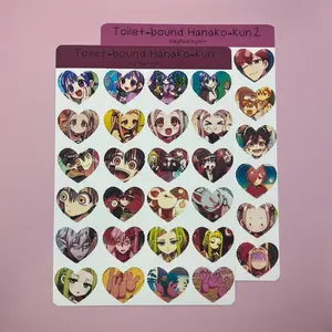 Hanako-kun Anime Heart Sticker Sheet