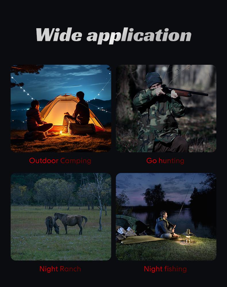 2.5K HD Digital Night Vision Goggles, 10X Zoom 7 Level IR Infrared Night Vision Monocular, 10MP Photo Video Recording, 2000mAh Rechargeable for Outdoor Hunting