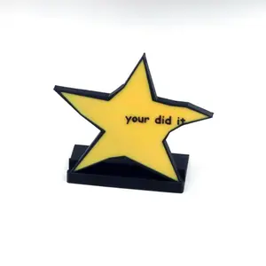 1pc You Did It! 3d Printed Star Decorations, Encouragement Decorations, Motivational Decorations, Funny Decorations, for Family, Children, Colleagues, Friends, Educational Gifts, Birthday Gifts, Home Decoration, Desktop Desk Decorations