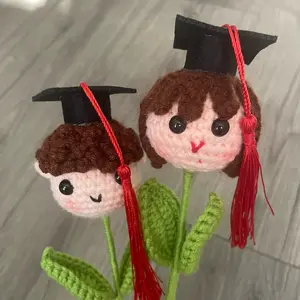 Crochet Graduation Stem Plushie Handmade Cute