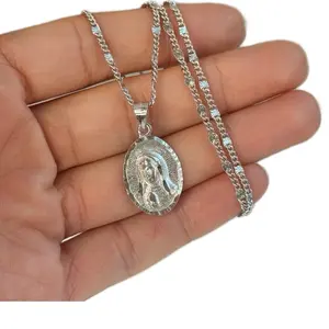 Virgencita necklace silver 925, virgen de Guadalupe collar de plata 925