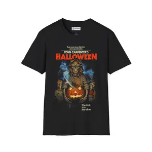 MICHEAL MYERS T-SHIRT #180 - 279% Polyester, Machine Washable, Stylish Crewneck for Summer & Father's Day